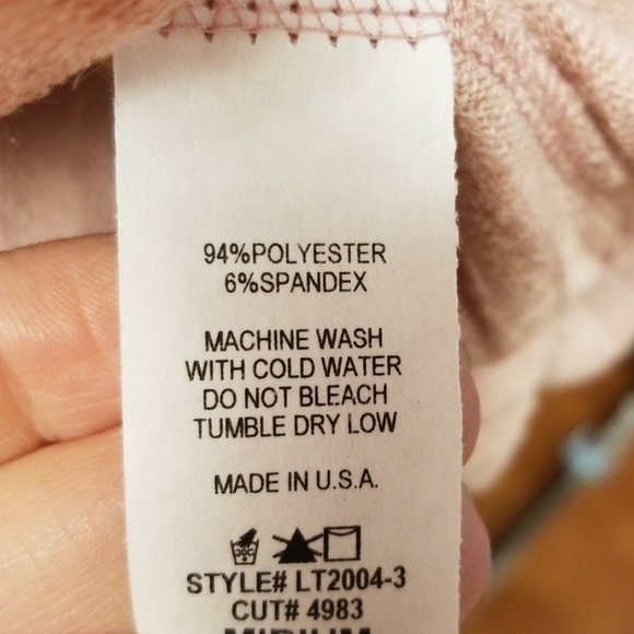 Pink Sparkle Ribbed Top - Picture 4 of 4